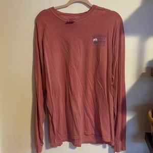 Turtle Southern Fried Cotton Shirt. Large. Pink. Pre Shrunk. Some cracking.